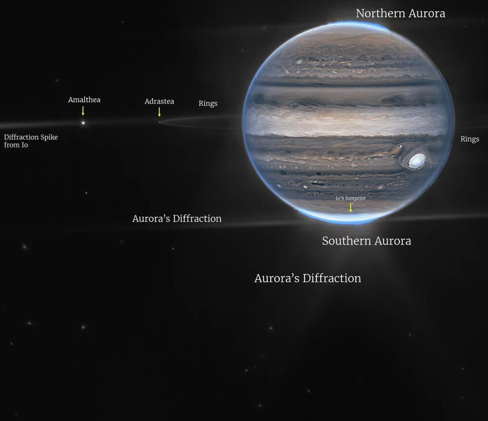 Imagini uluitoare ale planetei Jupiter, transmise de telescopul James Webb GALERIE FOTO - Imaginea 3