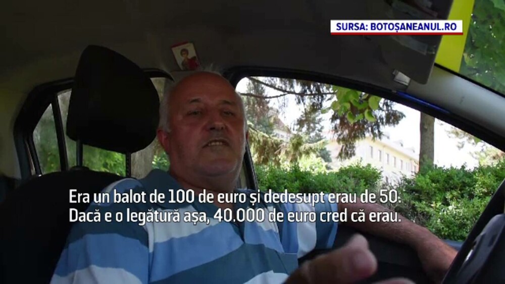 Un taximetrist s-a speriat când s-a uitat în sacoșa uitată de un client, în Botoșani. A anunțat imediat dispeceratul - Imaginea 1