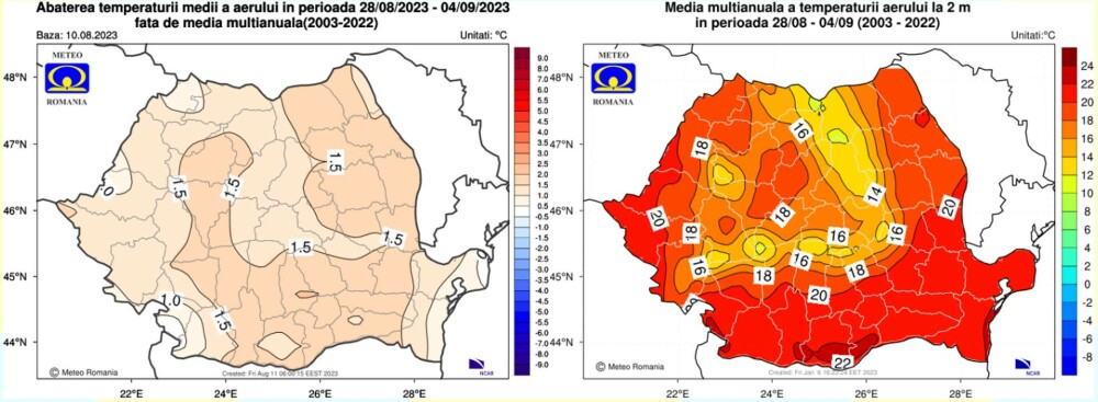 Prognoza meteo pentru următoarele patru săptămâni. Cum va fi vremea la începutul lunii septembrie - Imaginea 6