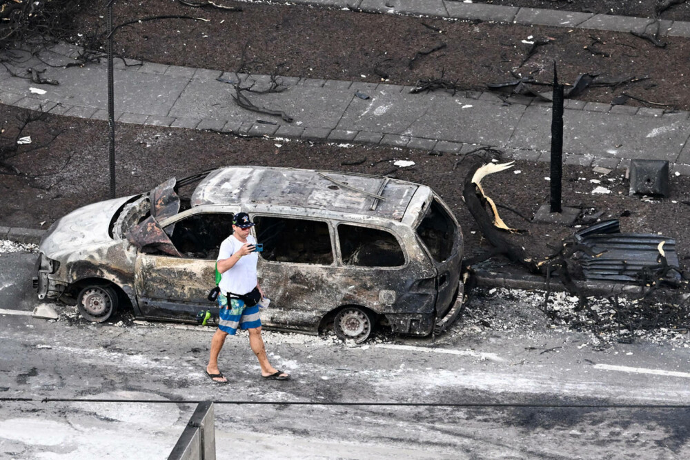 GALERIE FOTO. Imagini șocante în Hawaii. Un întreg oraș istoric a ajuns cenușă. Bilanțul deceselor a crescut la 53 - Imaginea 7