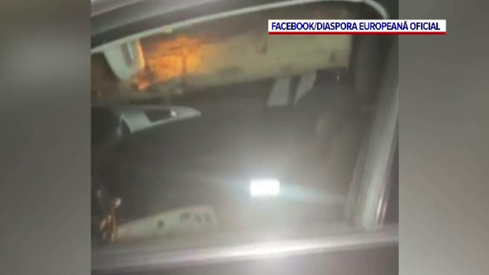Cine se afla în autoturismul distrus de un buștean căzut dintr-un TIR, în Brașov. Imagini din interiorul mașinii - Imaginea 4