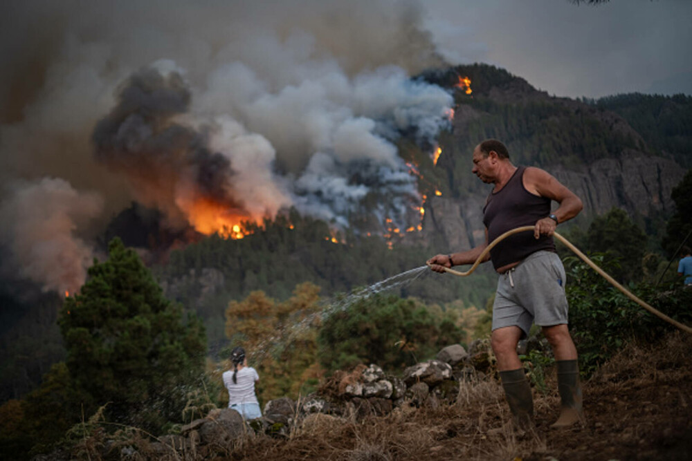 Tenerife este afectată de cele mai grave incendii din ultimii 40 de ani. „Cred că focurile au fost puse intenţionat” - Imaginea 7