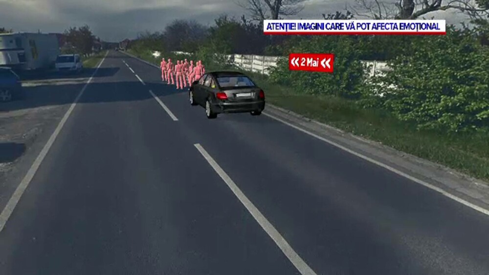 ANIMAȚIE GRAFICĂ. Cum a fost surprins șoferul care a omorât doi tineri în accidentul de la 2 Mai, înainte de tragedie - Imaginea 2