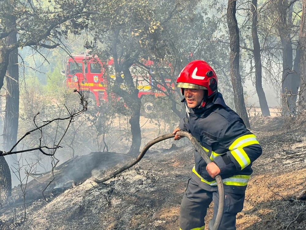 Pompierii români continuă să îi ajute pe cei eleni în stingerea unui incendiu de pădure. FOTO - Imaginea 3