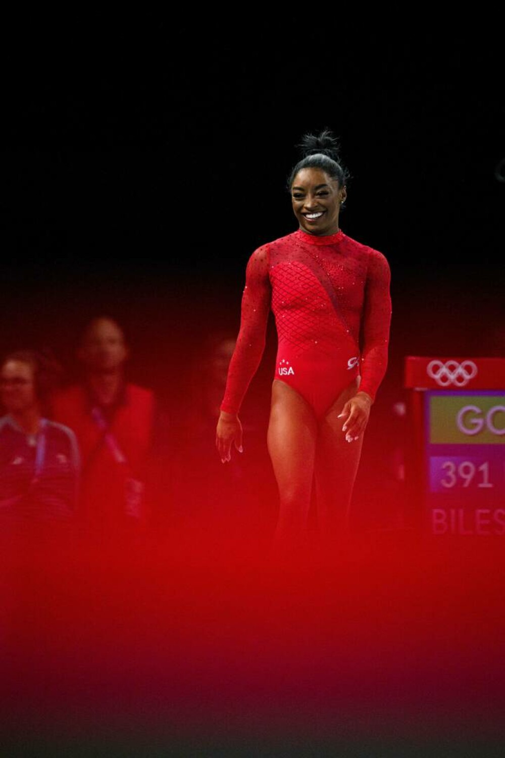 Gimnasta Simone Biles a câştigat aurul olimpic şi în finală la sărituri, la Jocurile Olimpice de la Paris. FOTO - Imaginea 4