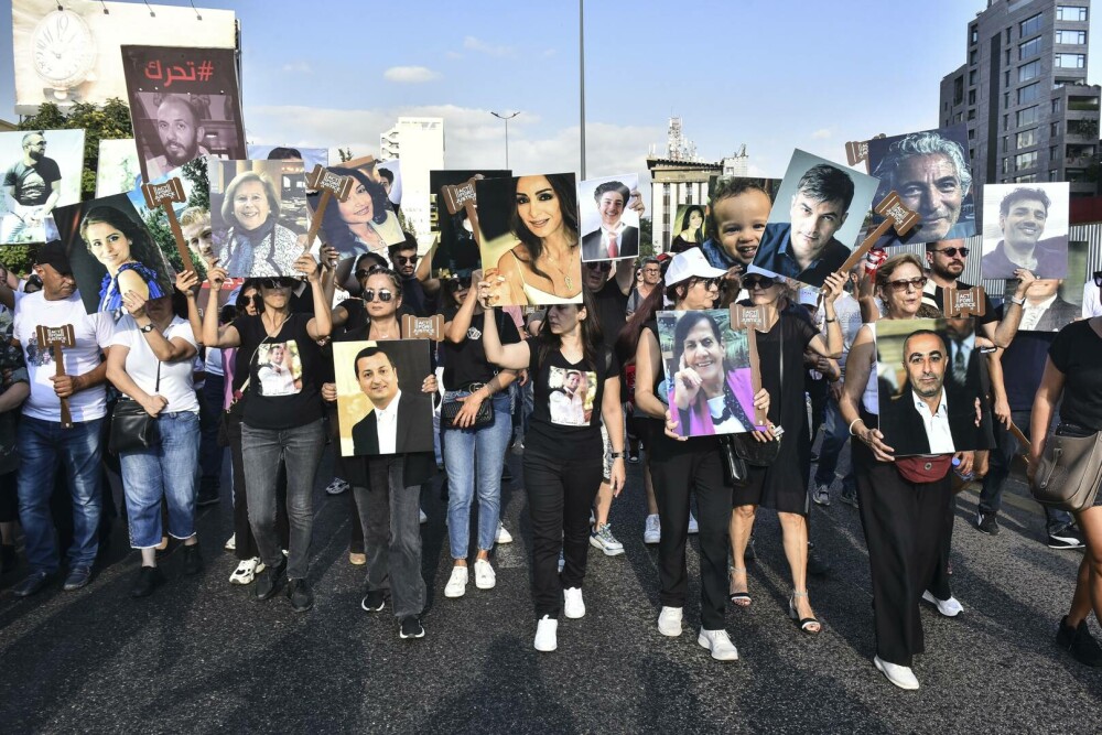 Manifestaţie în portul Beirut, la patru ani de la explozie, de teama izbucnirii unui război. „Criminalii nu au fost arestaţi” - Imaginea 2