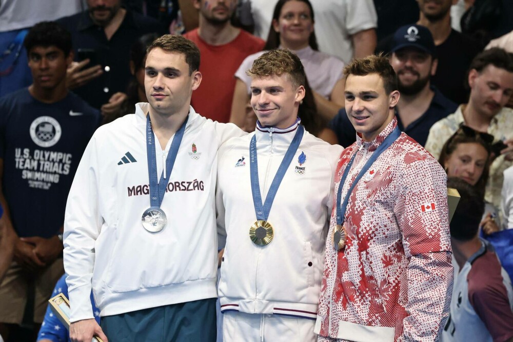 Înotătorul francez Léon Marchand a câştigat cinci medalii la JO. Câţi bani va primi. FOTO - Imaginea 3