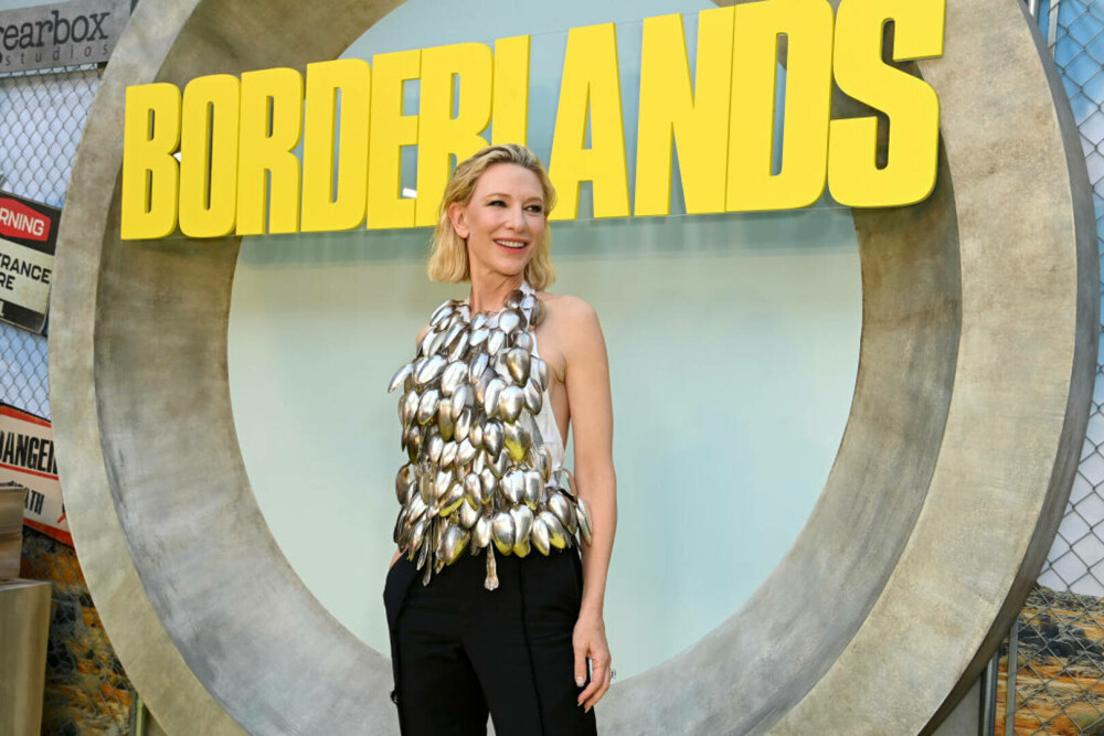 Actrița Cate Blanchett a purtat un top realizat din peste o sută de linguri la un eveniment în Los Angeles. Care este motivul - Imaginea 3