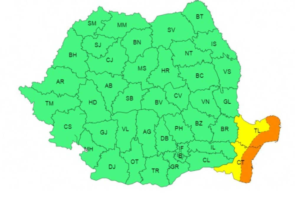 Cod galben și portocaliu de averse torențiale și vijelii în mai multe județe. În același timp, ANM dă avertizări de caniculă - Imaginea 4