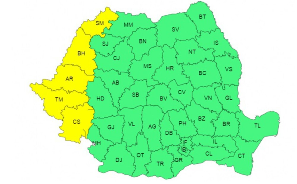 Cod galben și portocaliu de averse torențiale și vijelii în mai multe județe. În același timp, ANM dă avertizări de caniculă - Imaginea 2