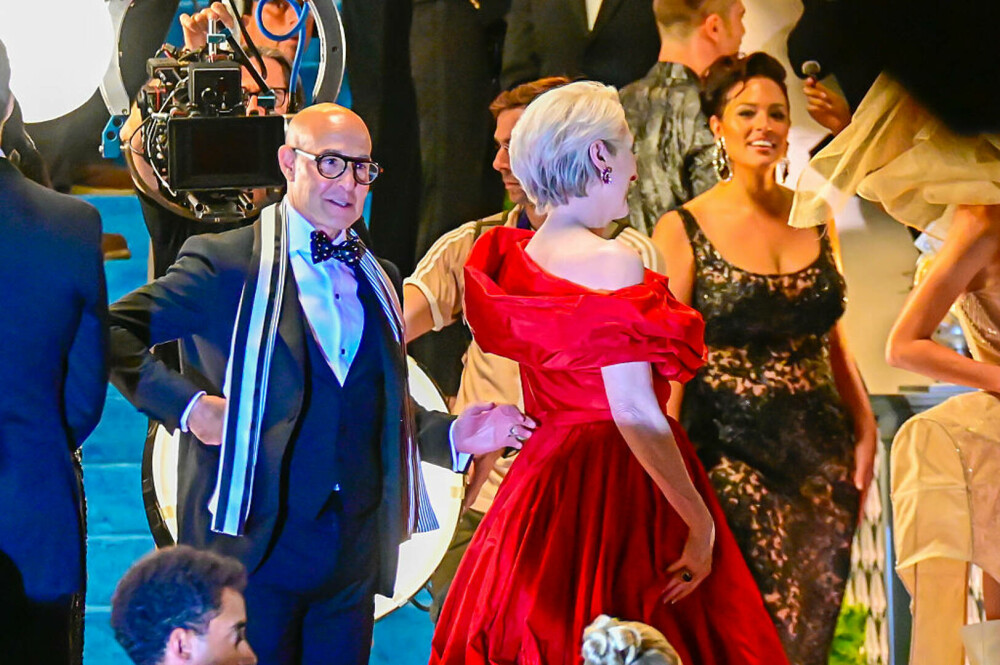 FOTO. Meryl Streep, apariție ”senzațională” la 76 de ani, într-o rochie cu umerii goi, ”cu un decolteu extravagant” - Imaginea 5