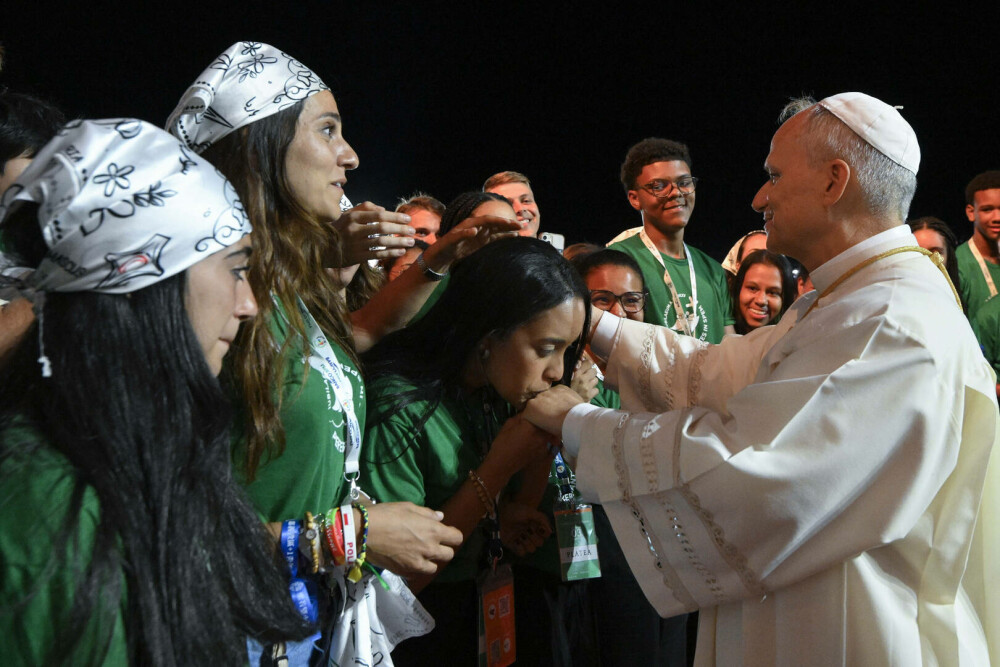 Papa Leon al XVI-lea, la primul său mare eveniment: ”Suntem alături de tinerii din Gaza, de tinerii din Ucraina” - Imaginea 3