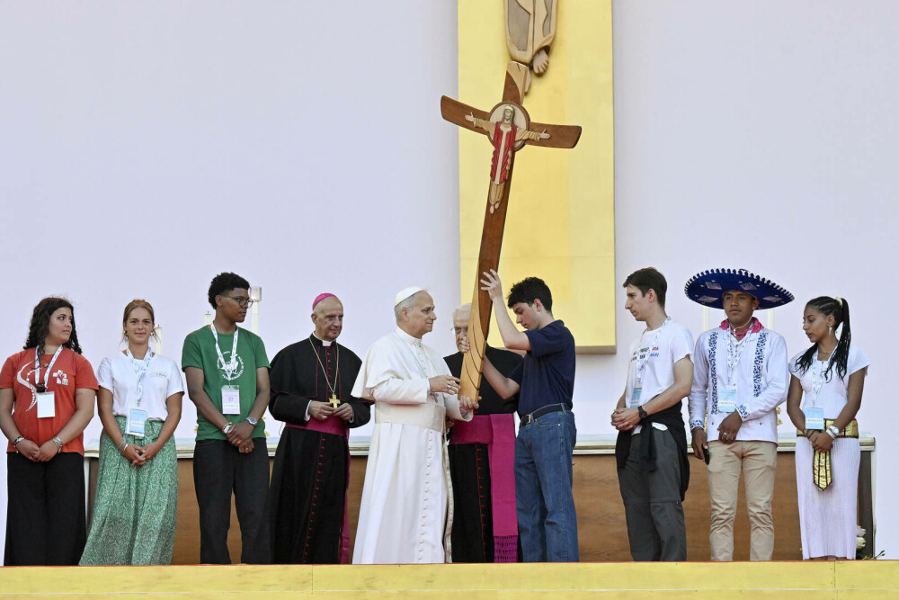 Papa Leon al XVI-lea, la primul său mare eveniment: ”Suntem alături de tinerii din Gaza, de tinerii din Ucraina” - Imaginea 5