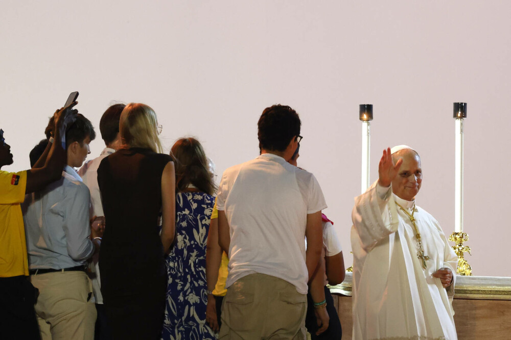 Papa Leon al XVI-lea, la primul său mare eveniment: ”Suntem alături de tinerii din Gaza, de tinerii din Ucraina” - Imaginea 11