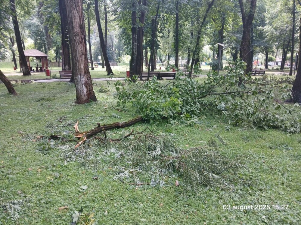 Furtună puternică în Sighetu Maramaţiei: gospodării afectate, străzi inundate de apă - Imaginea 4