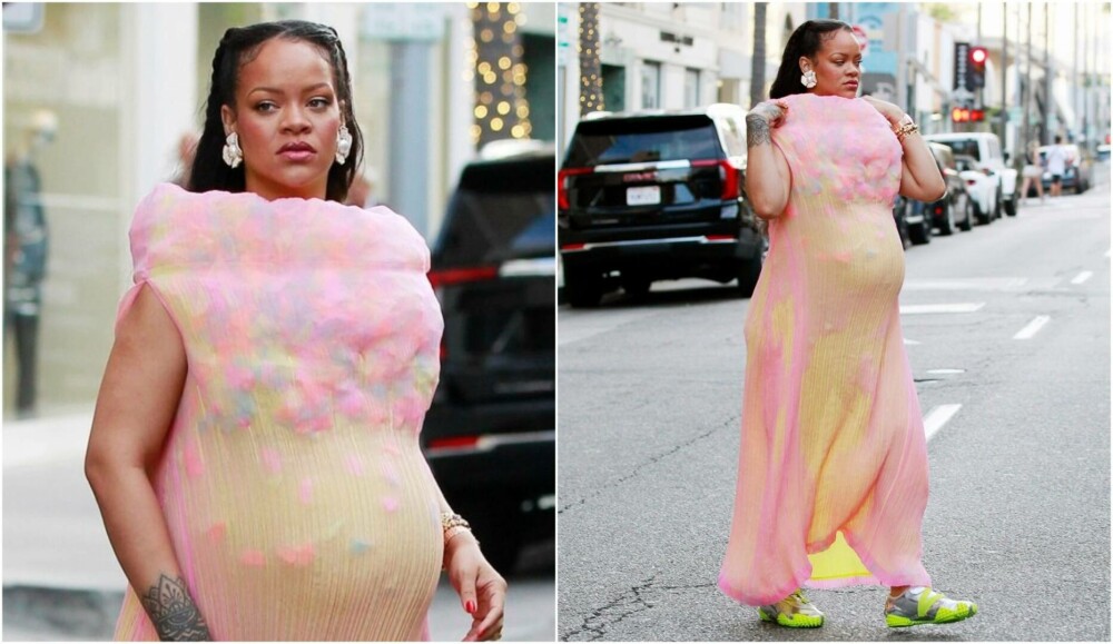 Rihanna, apariție extravagantă în Los Angeles. Ce au spus fanii artistei despre rochia de 3.000 de dolari. FOTO - Imaginea 4