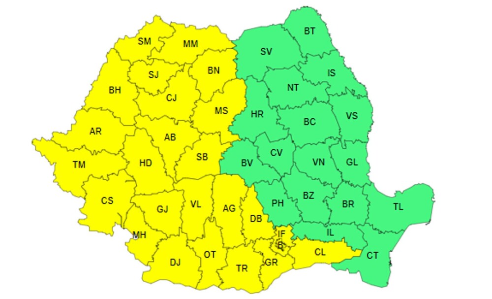Codul galben de caniculă a fost extins. Temperaturi de până la 37 de grade în peste jumătate de țară - Imaginea 2