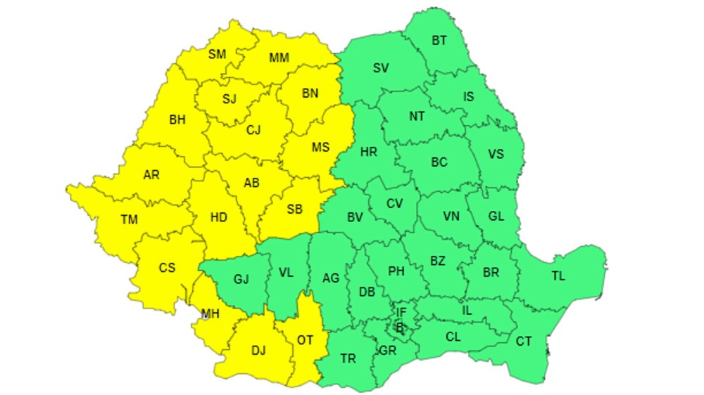 Codul galben de caniculă a fost extins. Temperaturi de până la 37 de grade în peste jumătate de țară - Imaginea 3
