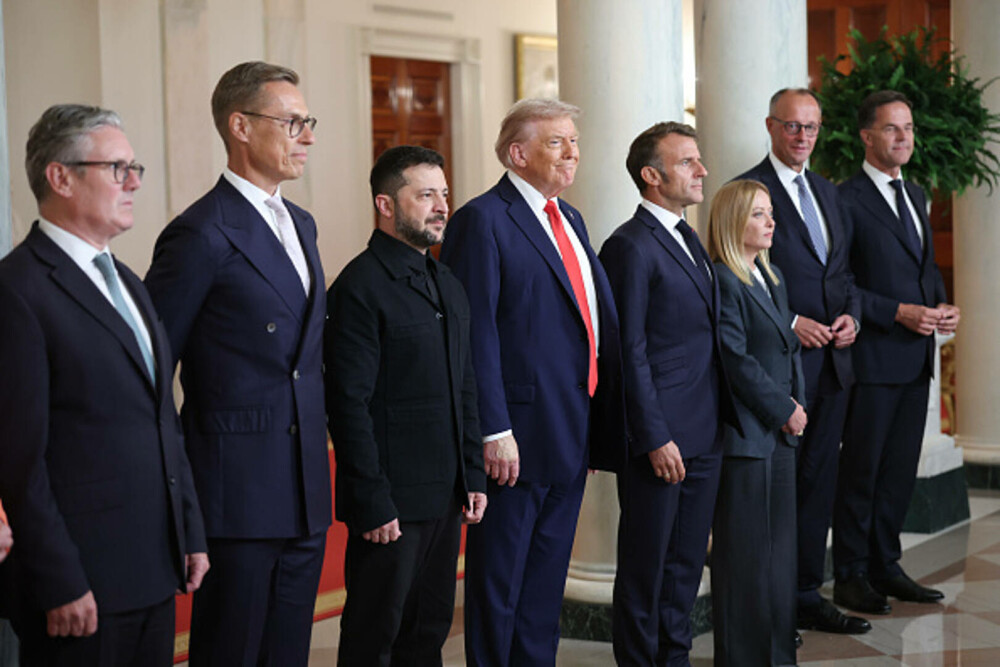 Trump, față în față cu Zelenski și liderii UE, la Casa Albă. „Pregătiri pentru o întâlnire între Putin și Zelenski”. VIDEO - Imaginea 7