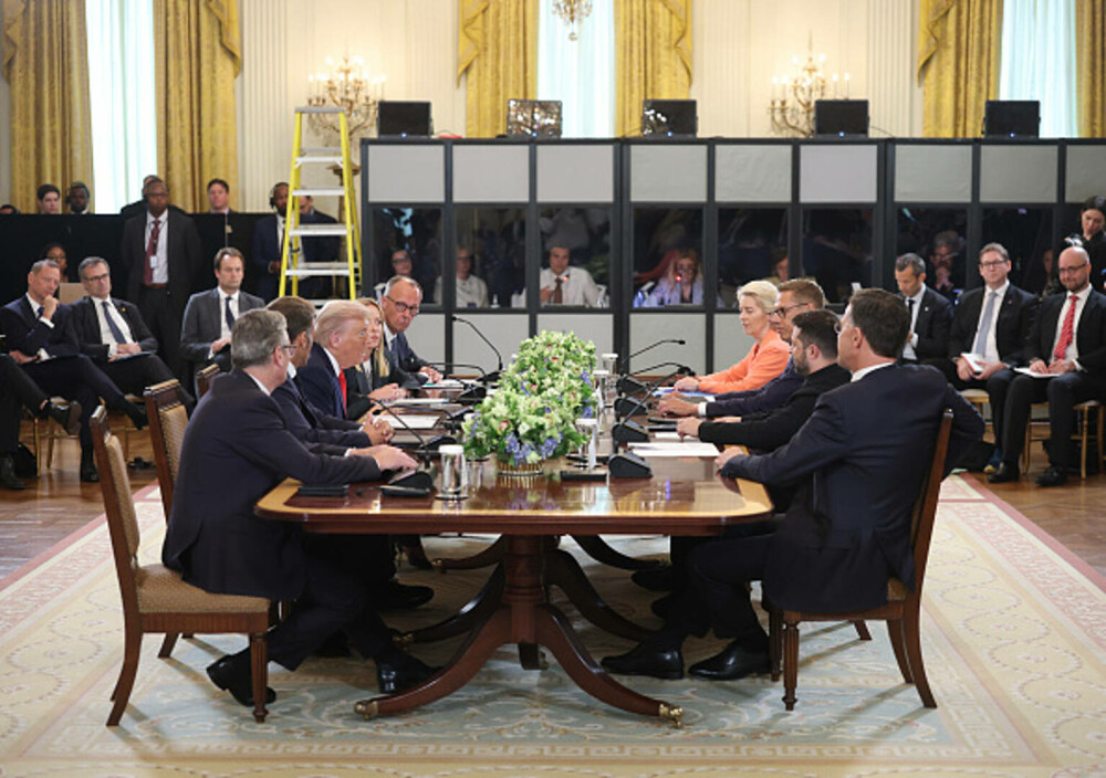 Trump, față în față cu Zelenski și liderii UE, la Casa Albă. „Pregătiri pentru o întâlnire între Putin și Zelenski”. VIDEO - Imaginea 9