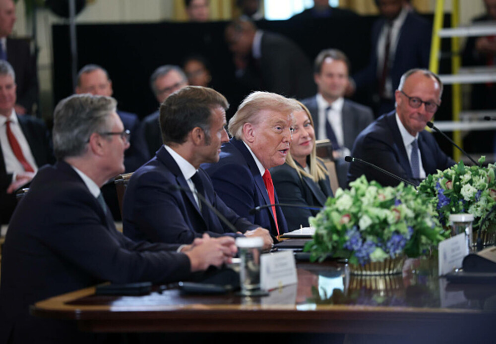 Trump, față în față cu Zelenski și liderii UE, la Casa Albă. „Pregătiri pentru o întâlnire între Putin și Zelenski”. VIDEO - Imaginea 11