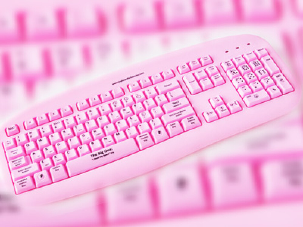 Ultima fita! Tastatura roz pentru calculator! - Imaginea 6