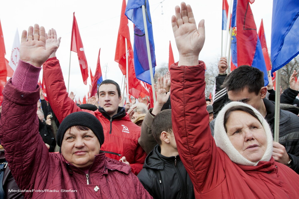 Miting de amploare al Partidului Comunist la Chisinau impotriva Guvernului: peste 15.000 de oameni - Imaginea 3