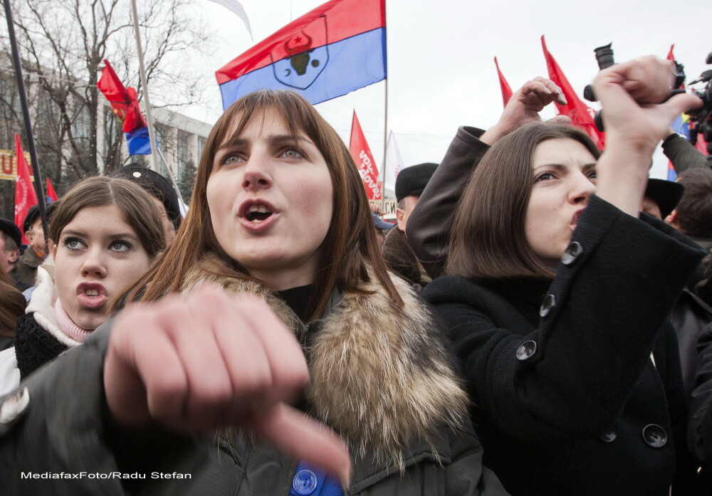 Miting de amploare al Partidului Comunist la Chisinau impotriva Guvernului: peste 15.000 de oameni - Imaginea 4