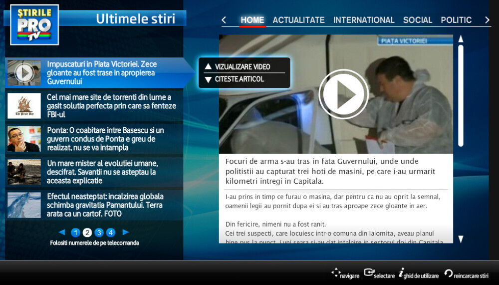 Stirileprotv.ro, site-ul de continut numarul 1 din Romania, se vede acum si pe Samsung SmartTV - Imaginea 1