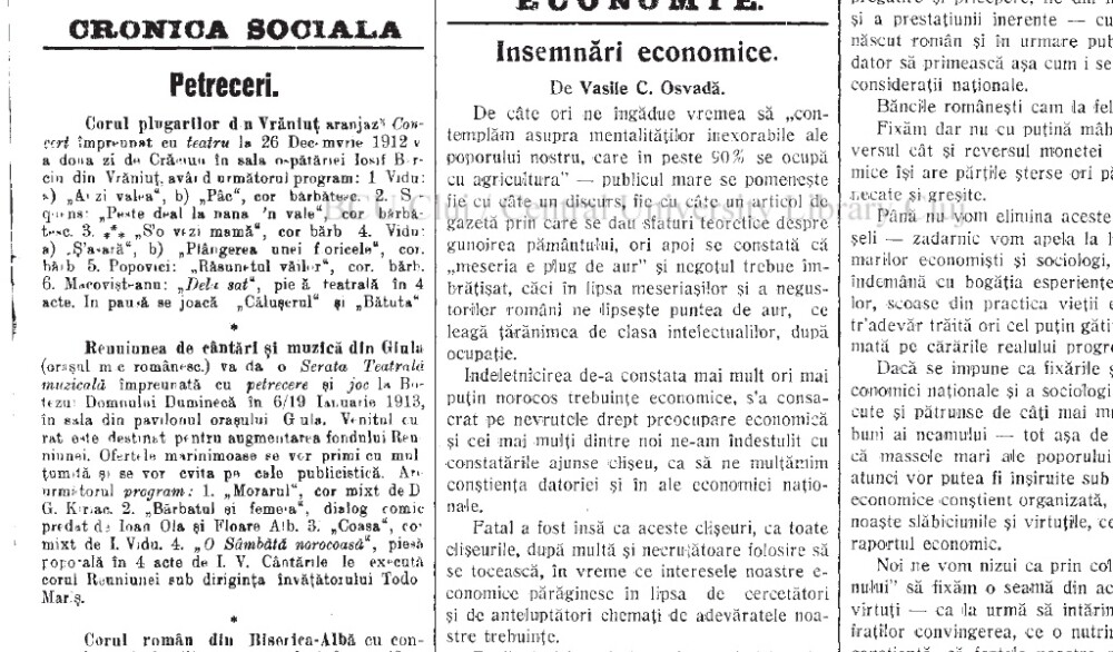 Sarbatorile de iarna, in presa de acum un secol. Goldis si Cicio Pop, la petrecerea de Revelion - Imaginea 4