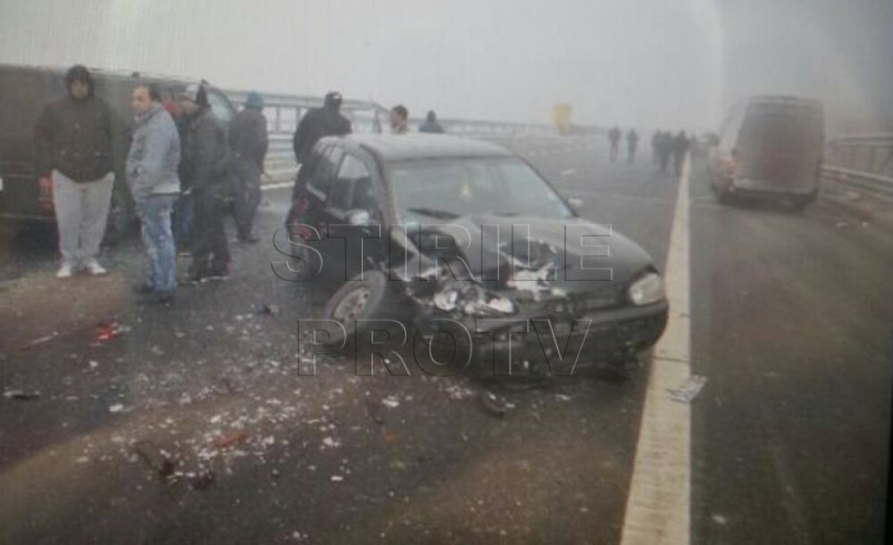 Primele masuri luate dupa accidentul cu 40 de masini de pe A1. Paula Seling a fost martora scenelor - Imaginea 9