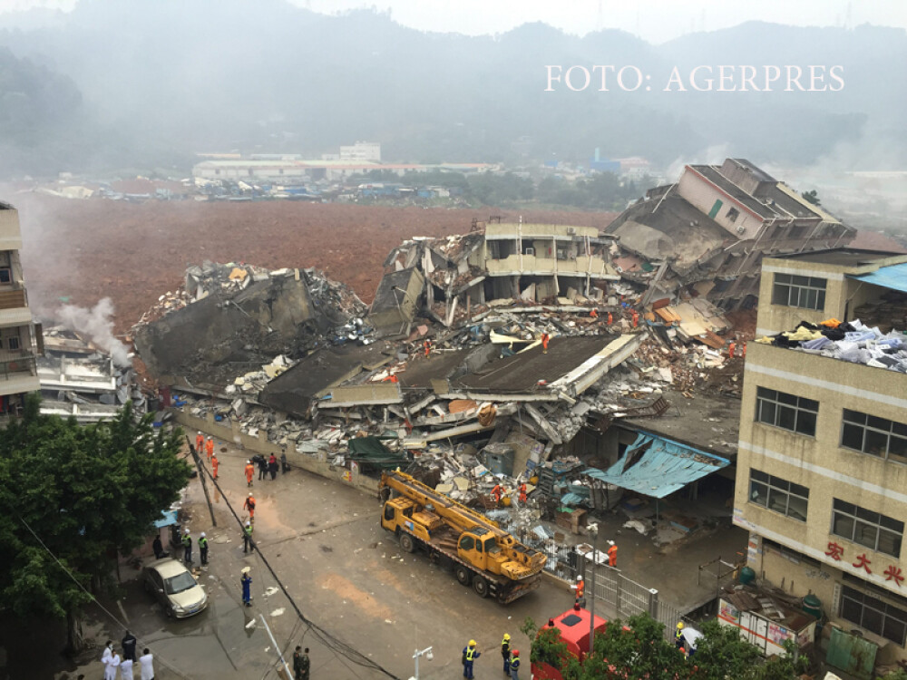 Alunecare de teren in China: 22 de cladiri s-au prabusit din cauza neglijentei constructorilor. GALERIE FOTO - Imaginea 2