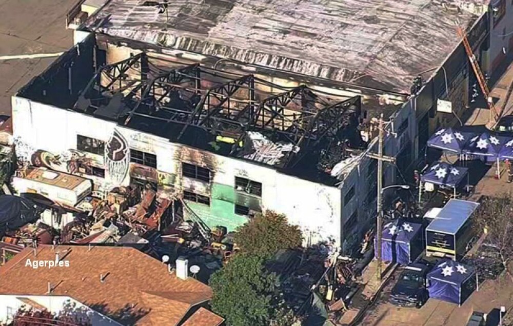 Incendiu intr-un club din California: 36 de morti, majoritatea pana in 30 de ani. 