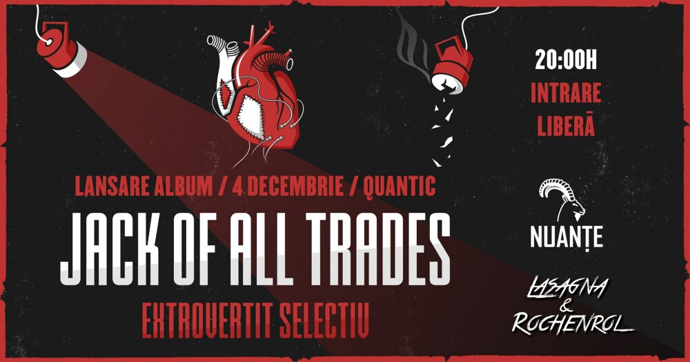 Trupa românească Jack of all Trades își lansează în concert primul album: ”Extrovertit Selectiv” - Imaginea 4