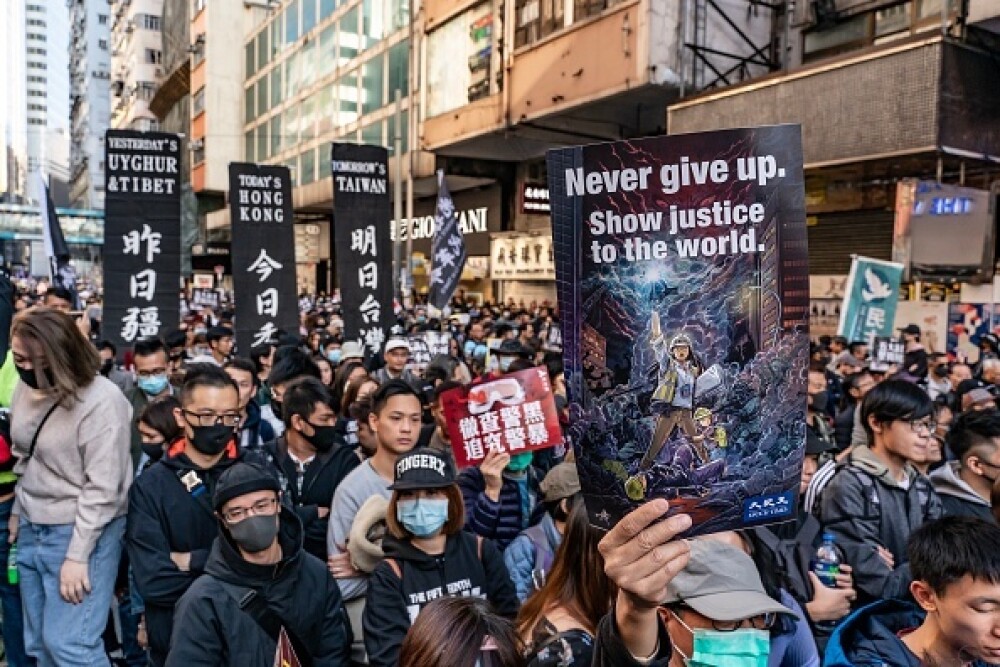 Manifestație în Hong Kong pentru drepturile omului. Zeci de mii de participanți - Imaginea 4