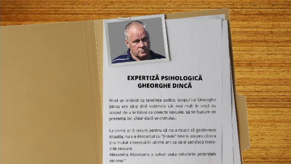 Raportul profilului psihologic al lui Gheorghe Dincă scoate la iveală detalii terifiante - Imaginea 2