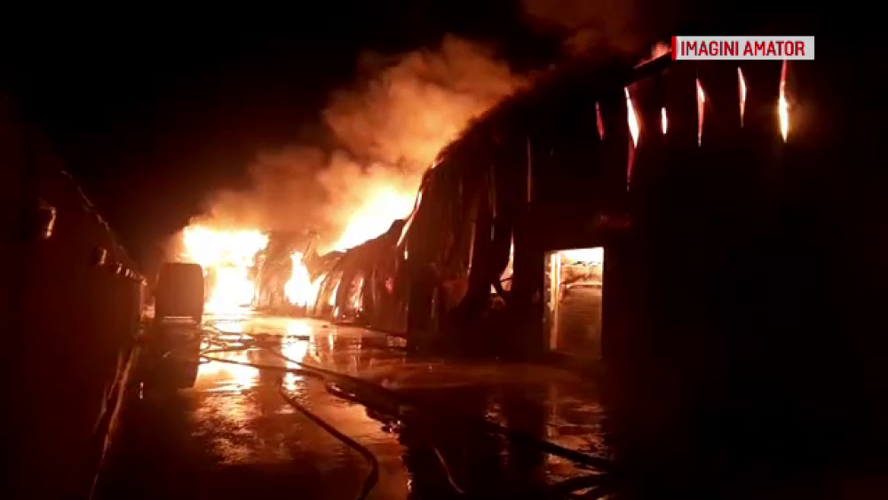 Incendiu devastator la un depozit de lângă Capitală. Populația, avertizată de RO-ALERT - Imaginea 3