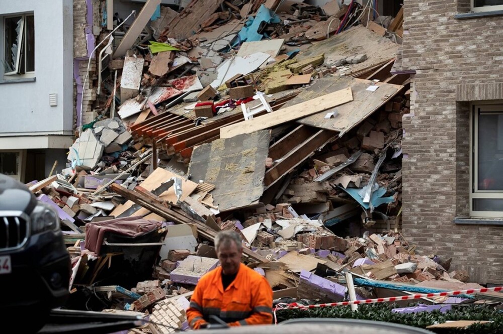 FOTO. O explozie puternică a distrus o clădire din Belgia. Opt persoane sunt date dispărute - Imaginea 2