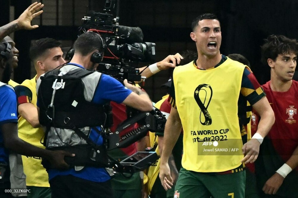 Cum a reacționat Cristiano Ronaldo la cele 6 goluri ale Portugaliei, după ce a fost lăsat rezervă. GALERIE FOTO - Imaginea 4