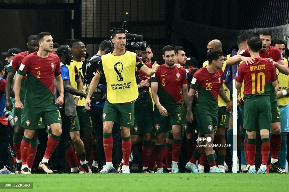 Cum a reacționat Cristiano Ronaldo la cele 6 goluri ale Portugaliei, după ce a fost lăsat rezervă. GALERIE FOTO - Imaginea 5