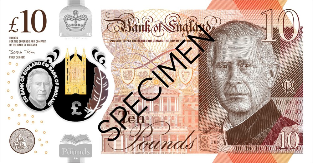 Moment istoric în Marea Britanie. Banca Angliei a dezvăluit design-ul noilor bancnote cu Regele Charles - Imaginea 3