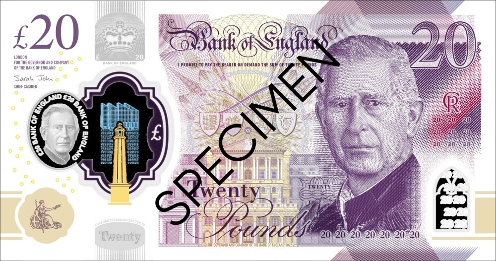Moment istoric în Marea Britanie. Banca Angliei a dezvăluit design-ul noilor bancnote cu Regele Charles - Imaginea 4