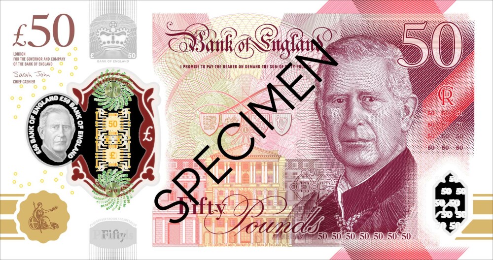 Moment istoric în Marea Britanie. Banca Angliei a dezvăluit design-ul noilor bancnote cu Regele Charles - Imaginea 5