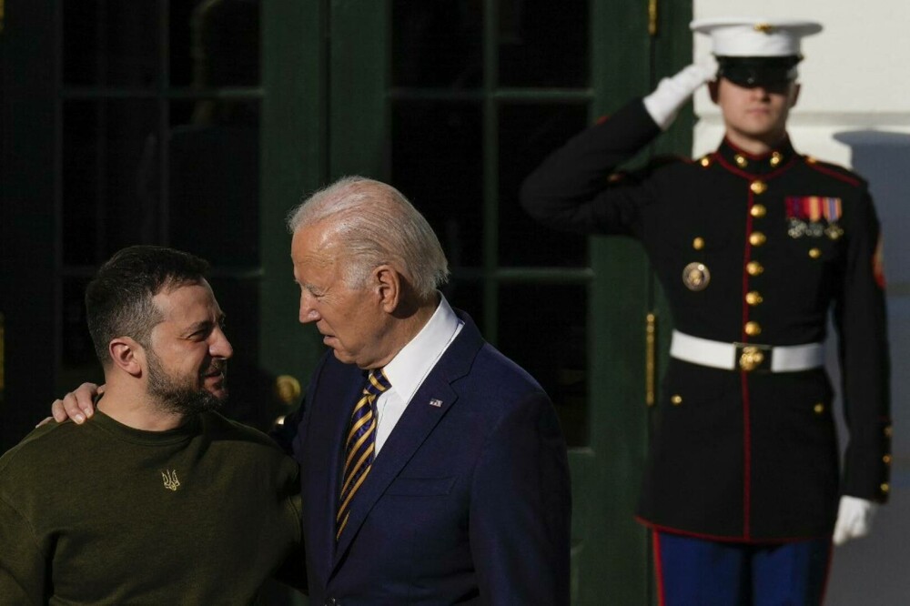 Zelenski s-a întâlnit cu Biden la Casa Albă. Primele imagini cu cei doi lideri - Imaginea 3