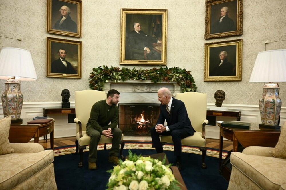 Zelenski s-a întâlnit cu Biden la Casa Albă. Primele imagini cu cei doi lideri - Imaginea 4