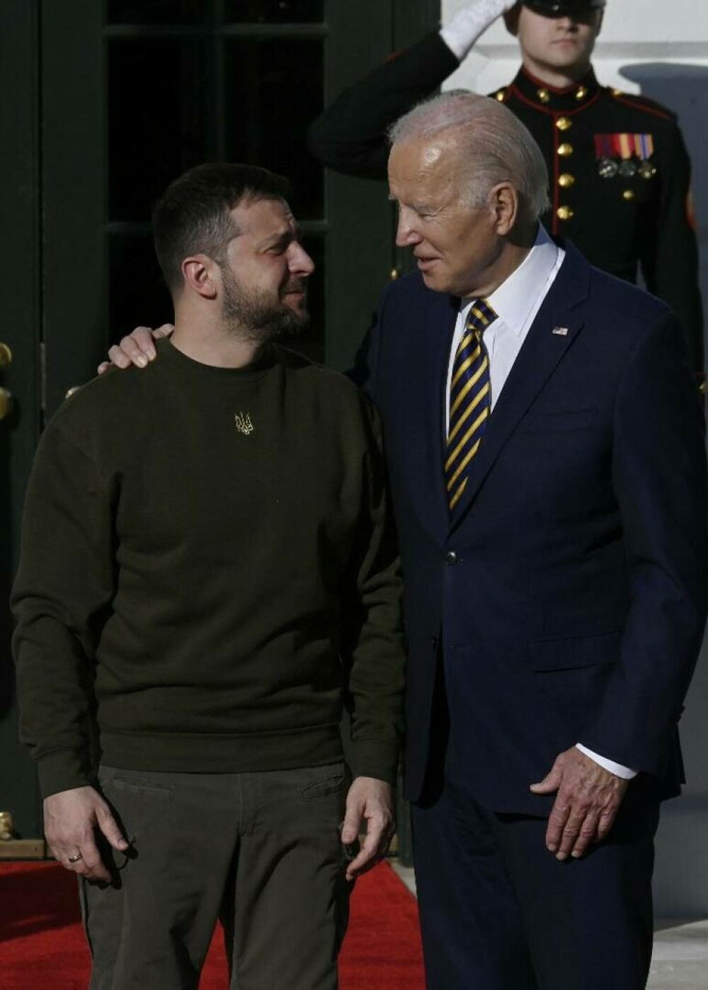 Zelenski s-a întâlnit cu Biden la Casa Albă. Primele imagini cu cei doi lideri - Imaginea 5