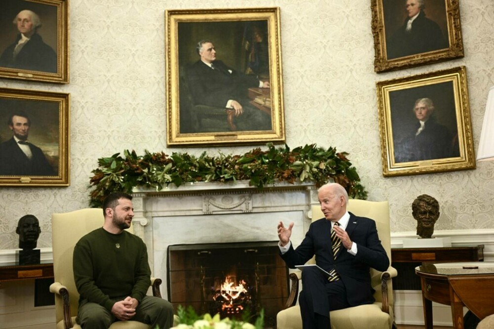 Zelenski s-a întâlnit cu Biden la Casa Albă. Primele imagini cu cei doi lideri - Imaginea 6