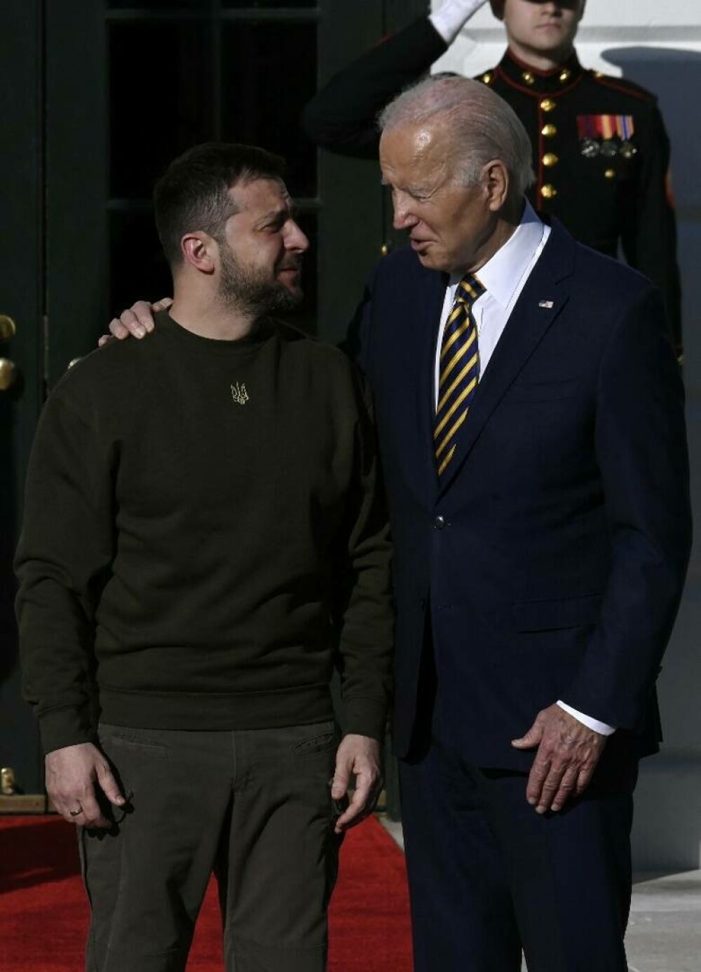 Zelenski s-a întâlnit cu Biden la Casa Albă. Primele imagini cu cei doi lideri - Imaginea 7