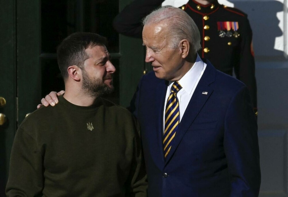 Zelenski s-a întâlnit cu Biden la Casa Albă. Primele imagini cu cei doi lideri - Imaginea 8