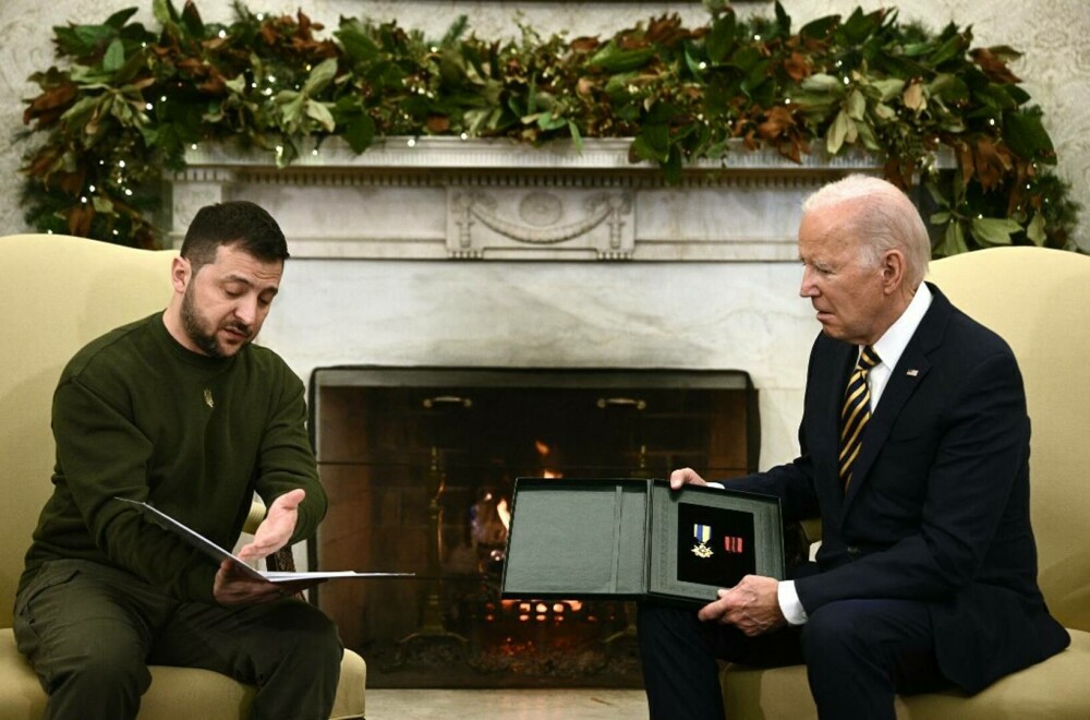 Zelenski s-a întâlnit cu Biden la Casa Albă. Primele imagini cu cei doi lideri - Imaginea 9